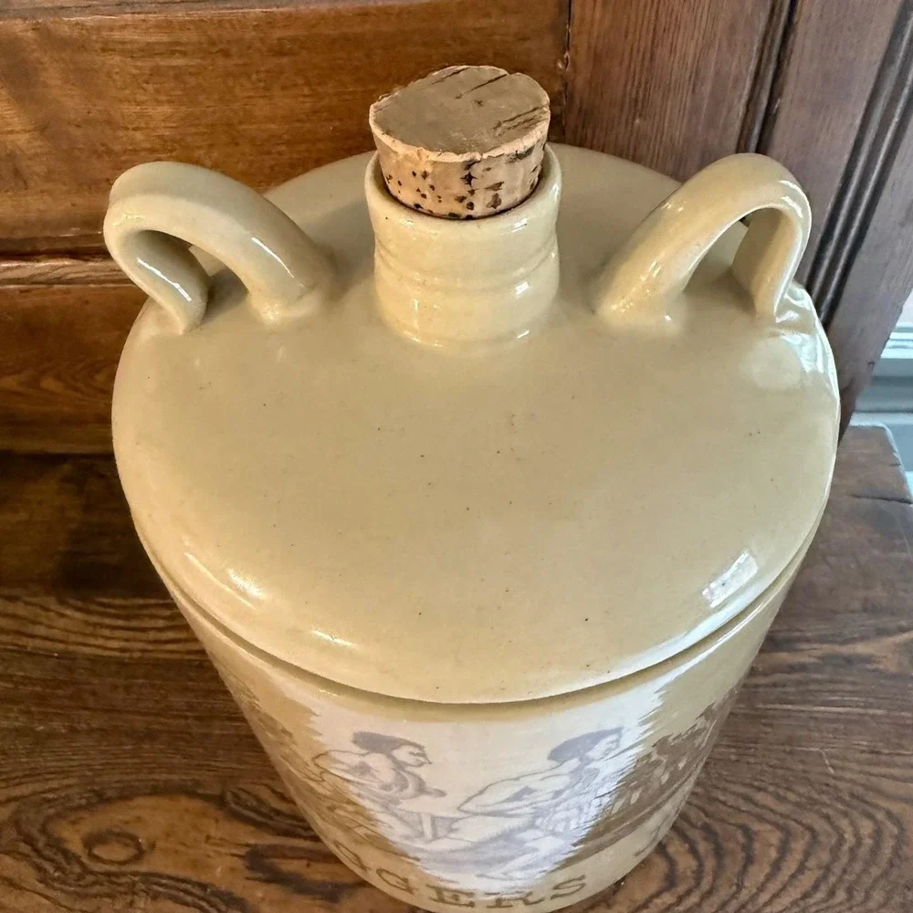 Vintage Joggers Jug Ceramic Top Ice Bucket Man Cave Runners Den Bar Pristine